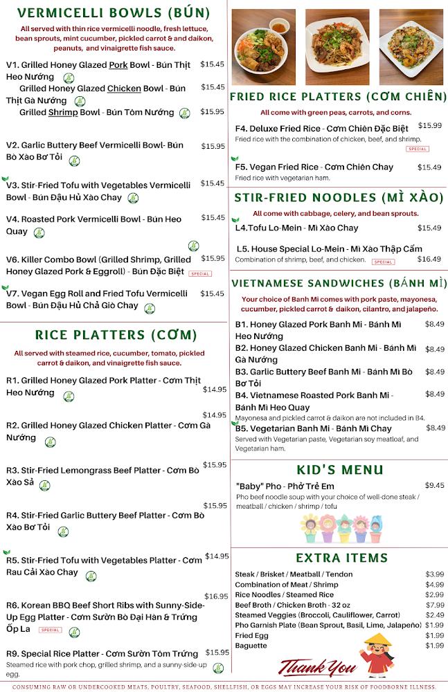 PHO NOMENAL Menu image 2